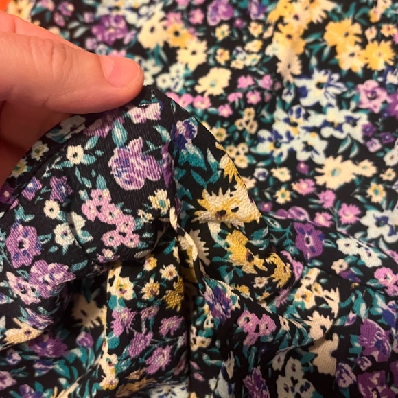 Only ditsy flowers ruffled boho peasant mini skirt NWT - Picture 5 of 11